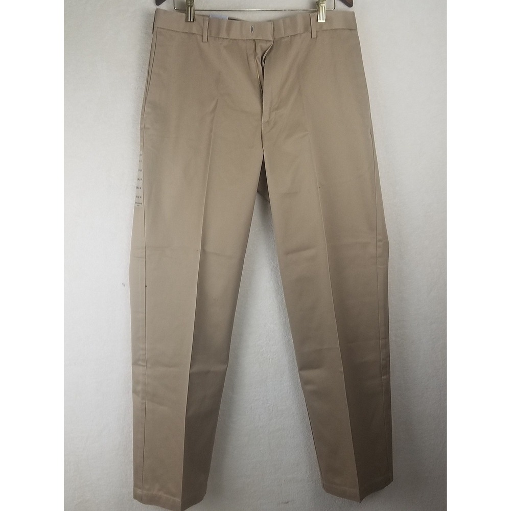 Dockers Classic Fit Mens 34x34 Khaki‎ Flat Front Anti Wrinkle Chinos Pants NWT